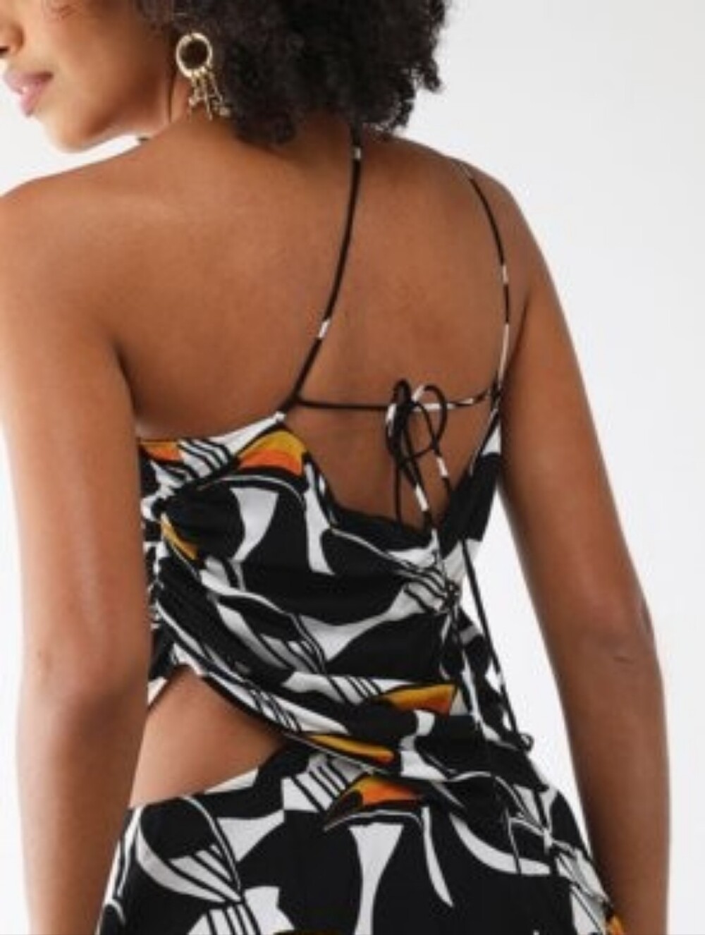 New FARM Rio Brazil Copatucano One-Shoulder Toucan Maxi Dress size Large - Picture 8 of 12